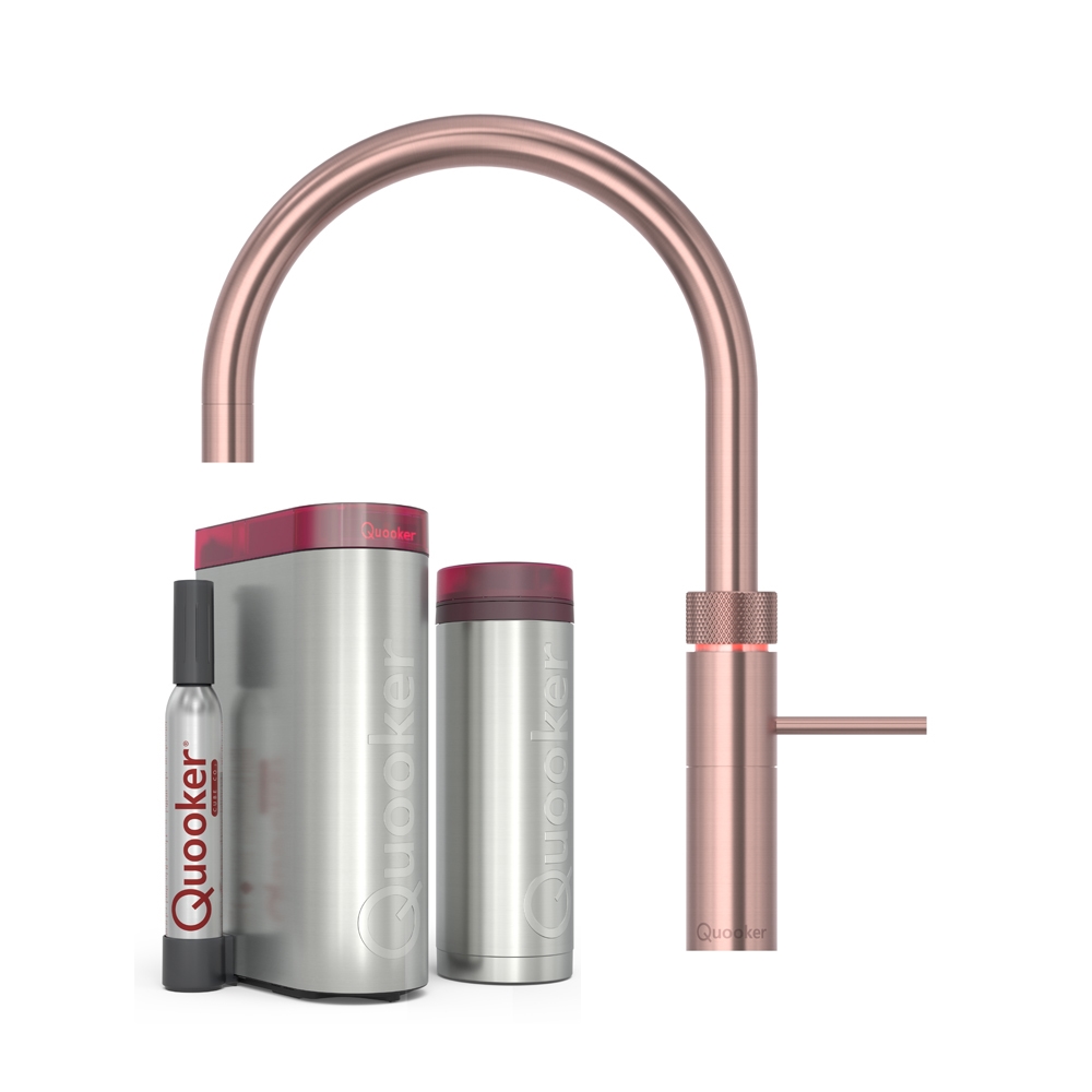 Quooker Fusion Round inkl. PRO3 & CUBE - Rosékobber
