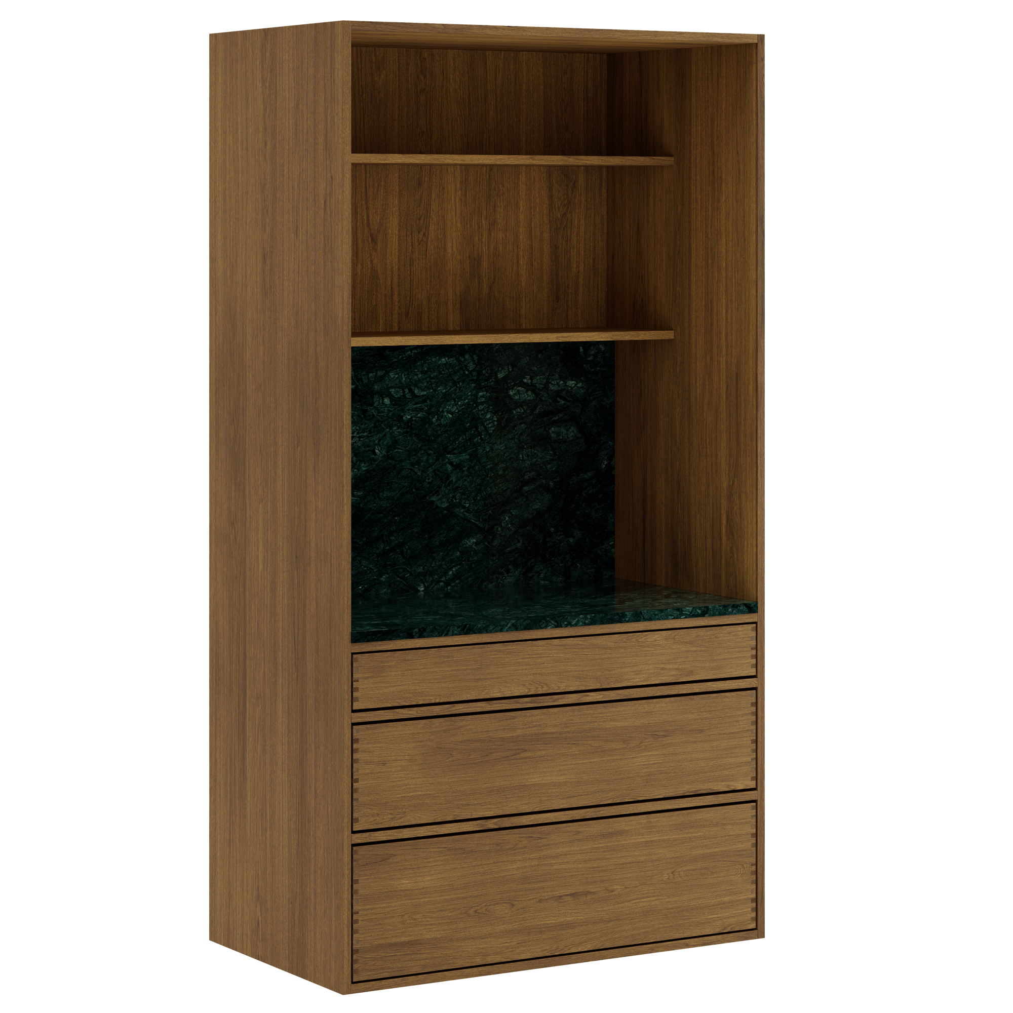 100 cm Mørkoljet Just Wood Push baristaskap