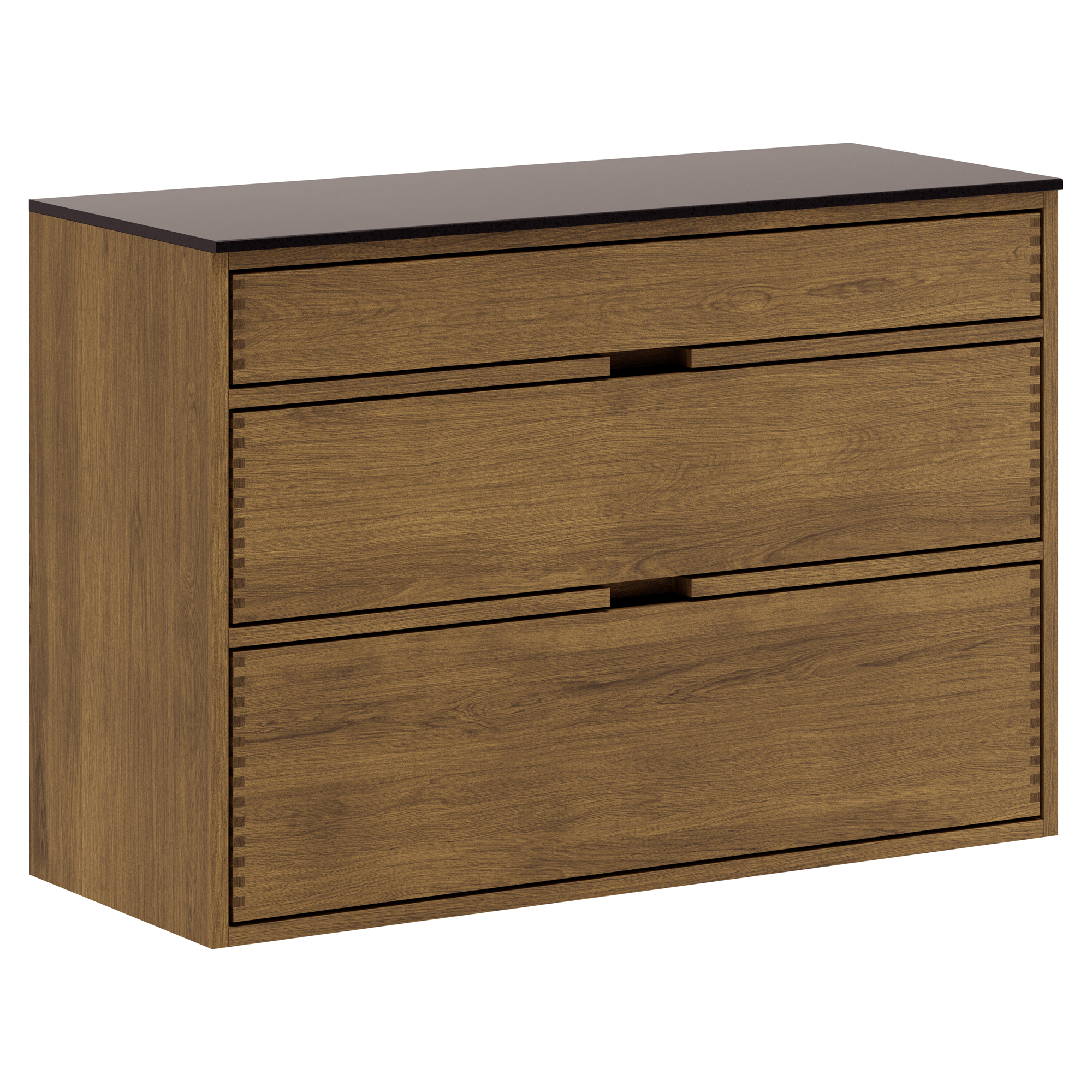 100 cm Mørkoljet Just Wood Underskap 40 cm i dybden