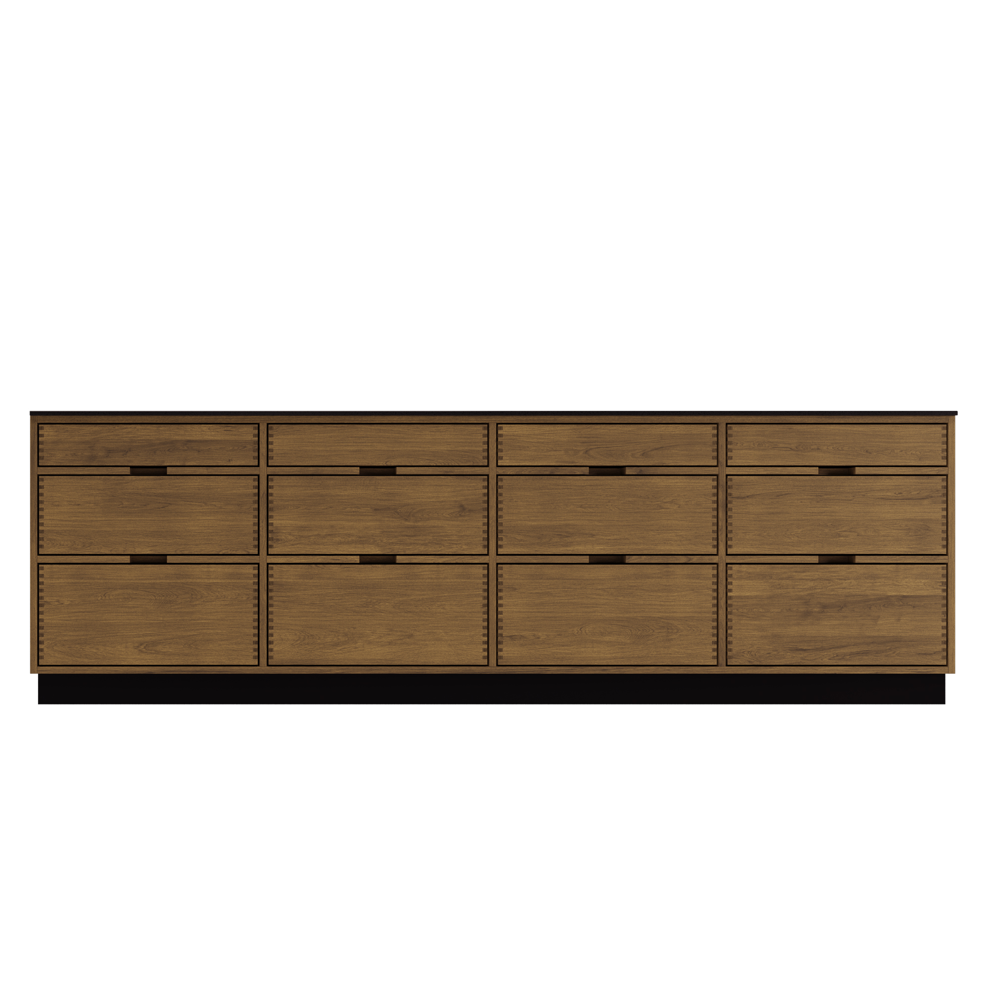 Just Wood Mørkoljert Køkkenø - 249,5 cm bred - 100 cm dyb