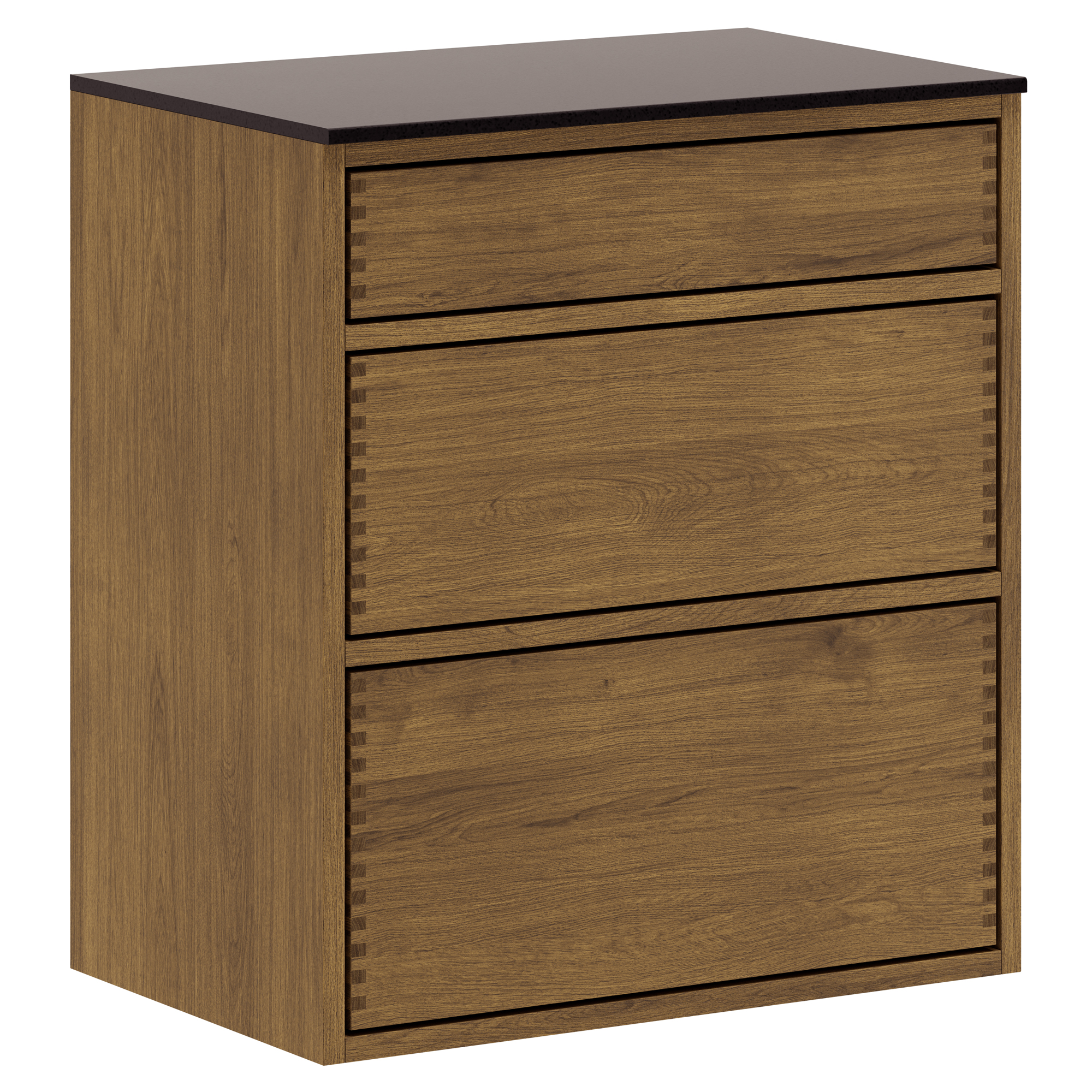 60 cm Mørkoljert Just Wood Push Underskap 40 cm i dybden