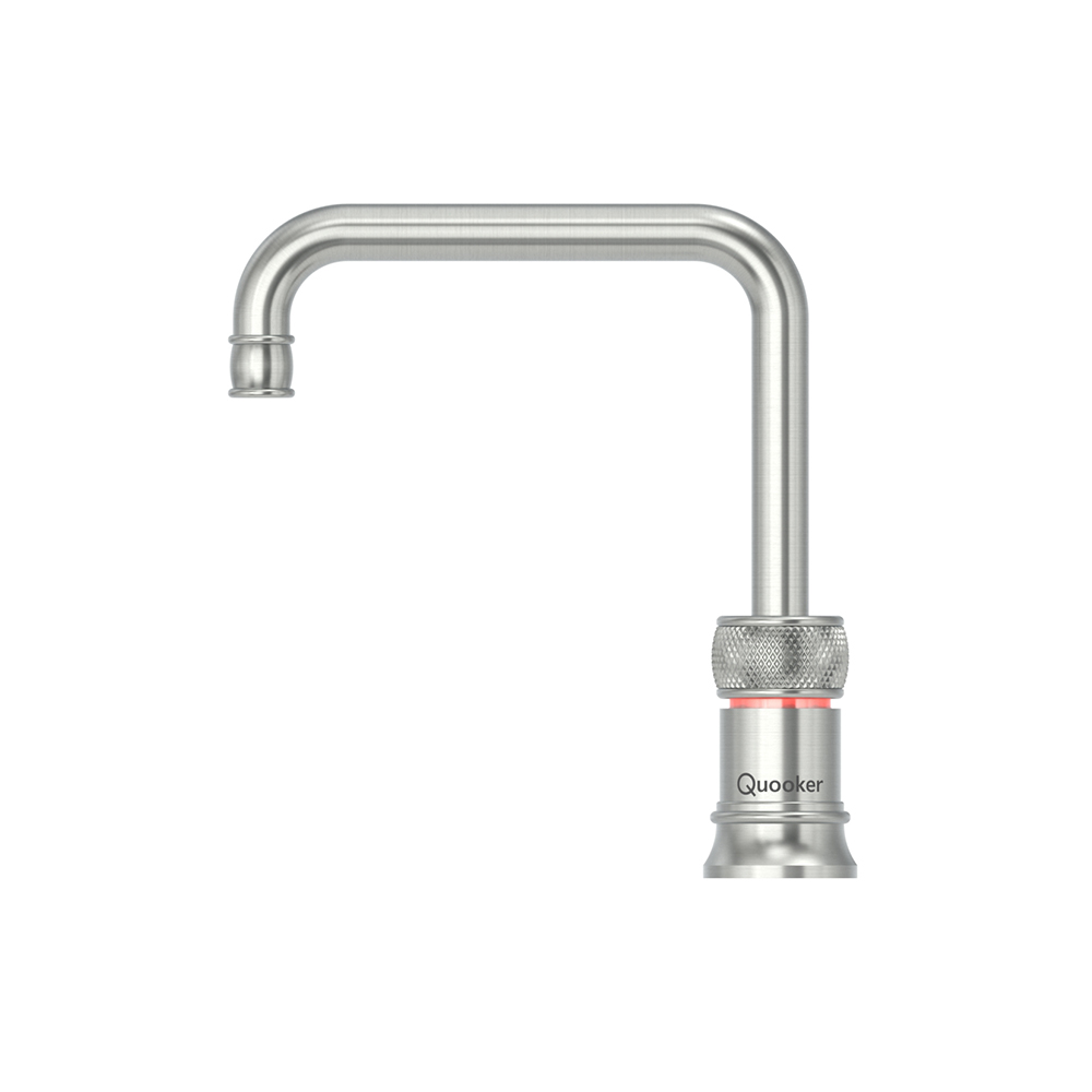 Quooker Classic Nordic Square - Rustfritt stål - Uten beholder