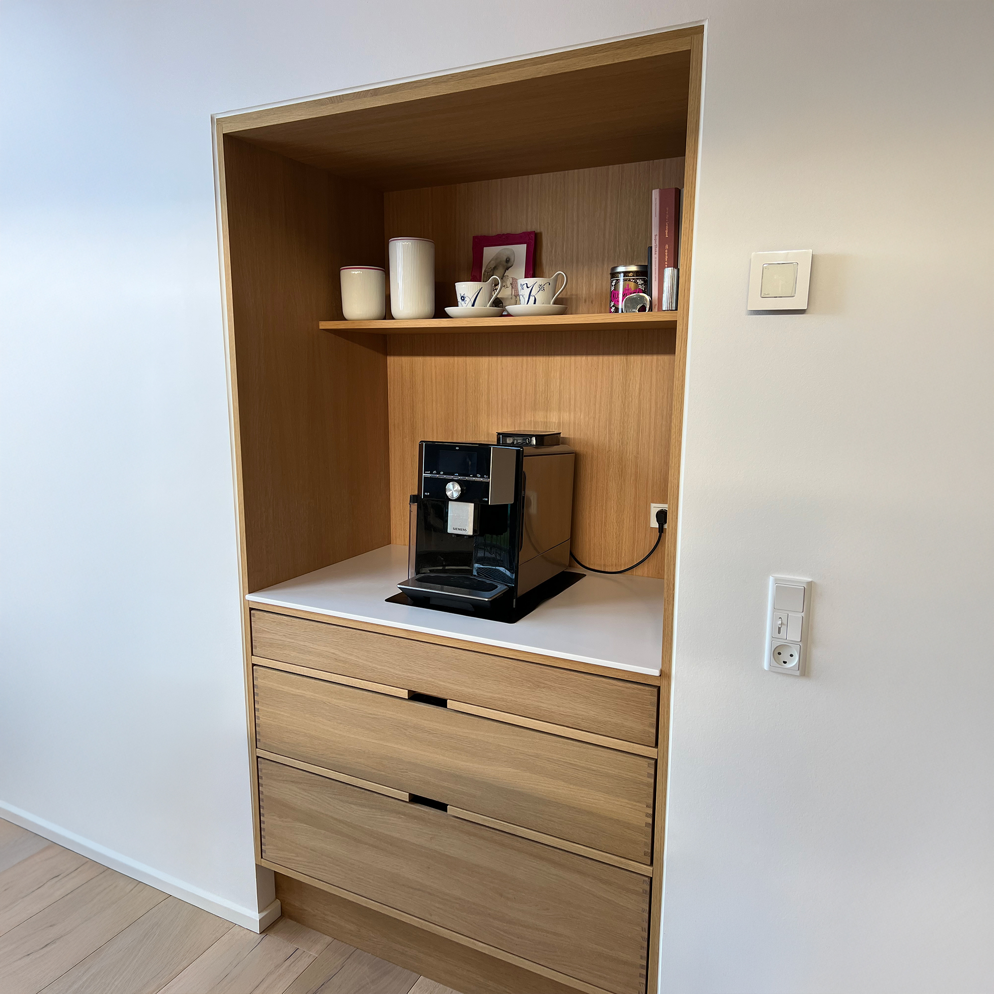 Just Wood Mørkoljet Baristaskap - modul 60 cm